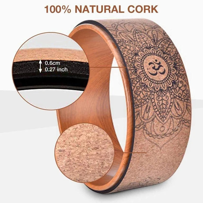 Mandala Cork Yoga Wheel
