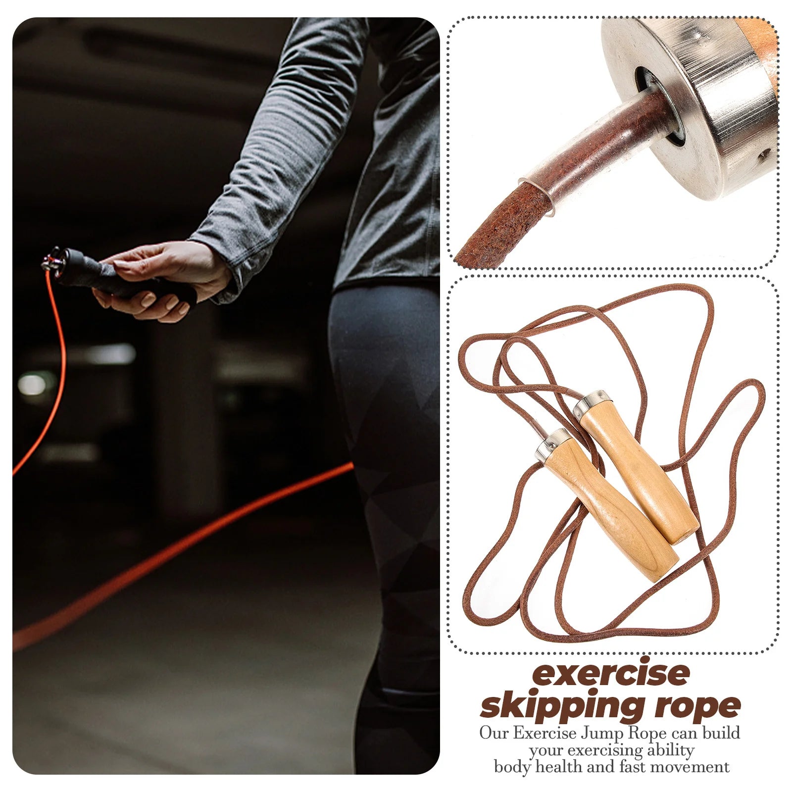 Weighted Wooden Jump Rope
