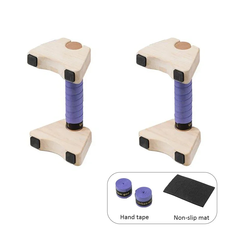 Wooden Push-Up Stand Bar
