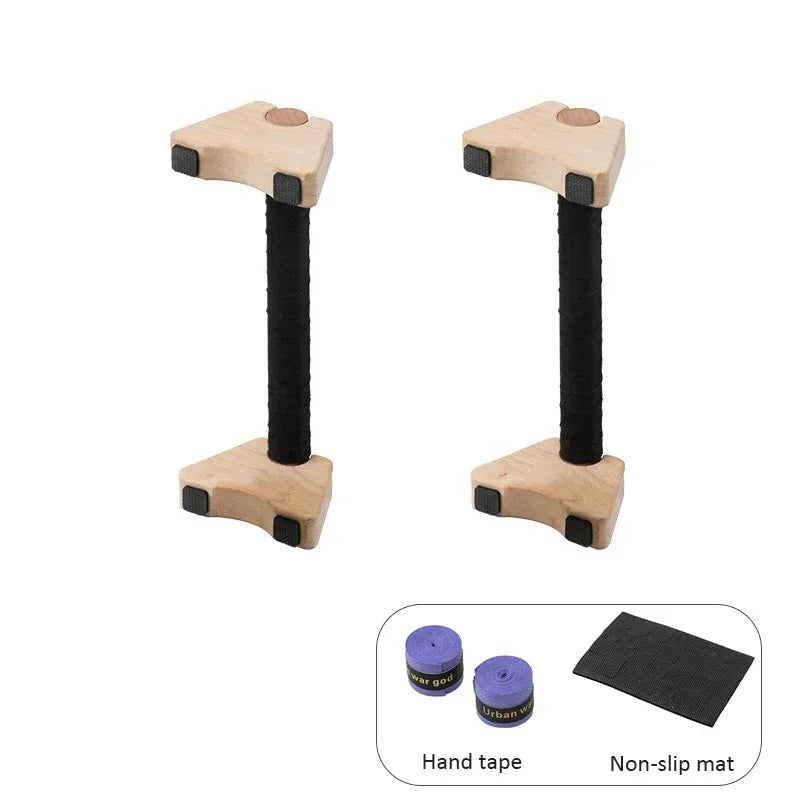 Wooden Push-Up Stand Bar
