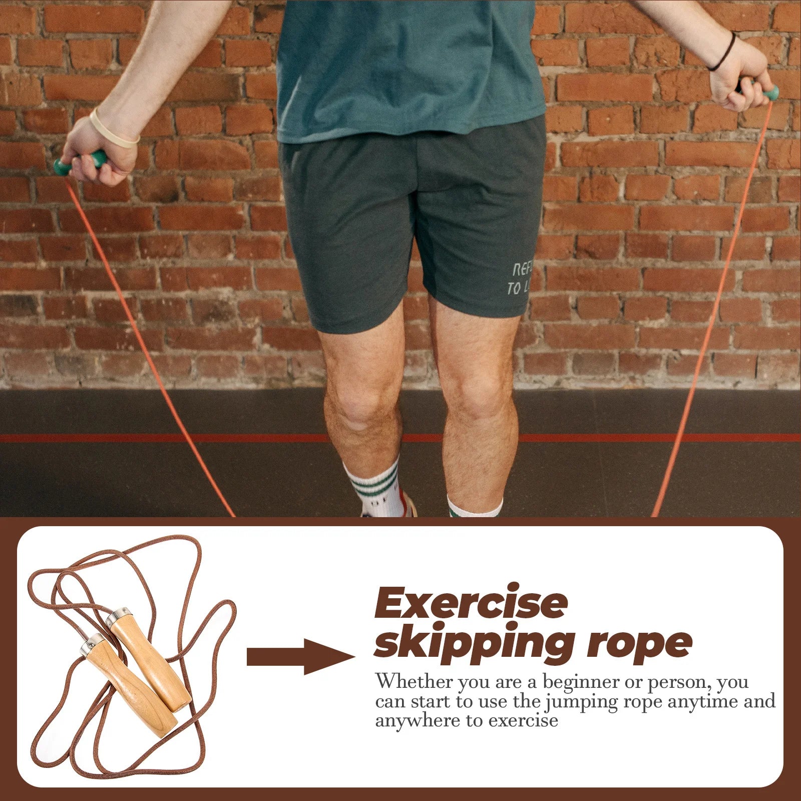 Weighted Wooden Jump Rope