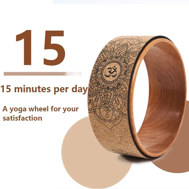 Mandala Cork Yoga Wheel