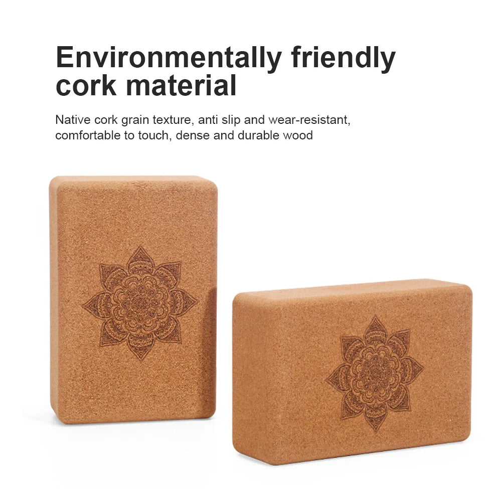 Cork Non-Slip Yoga Block