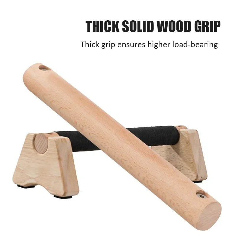 Wooden Push-Up Stand Bar
