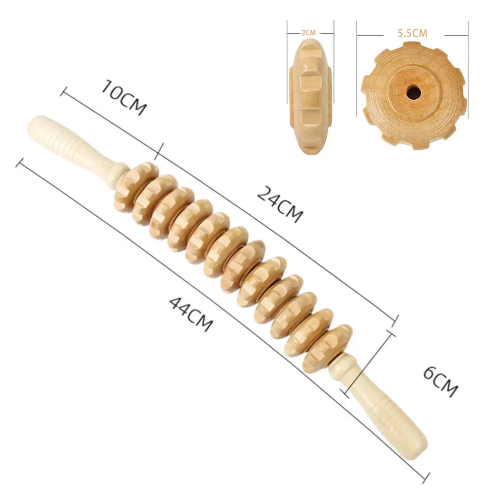 Curved Wooden Massage Roller